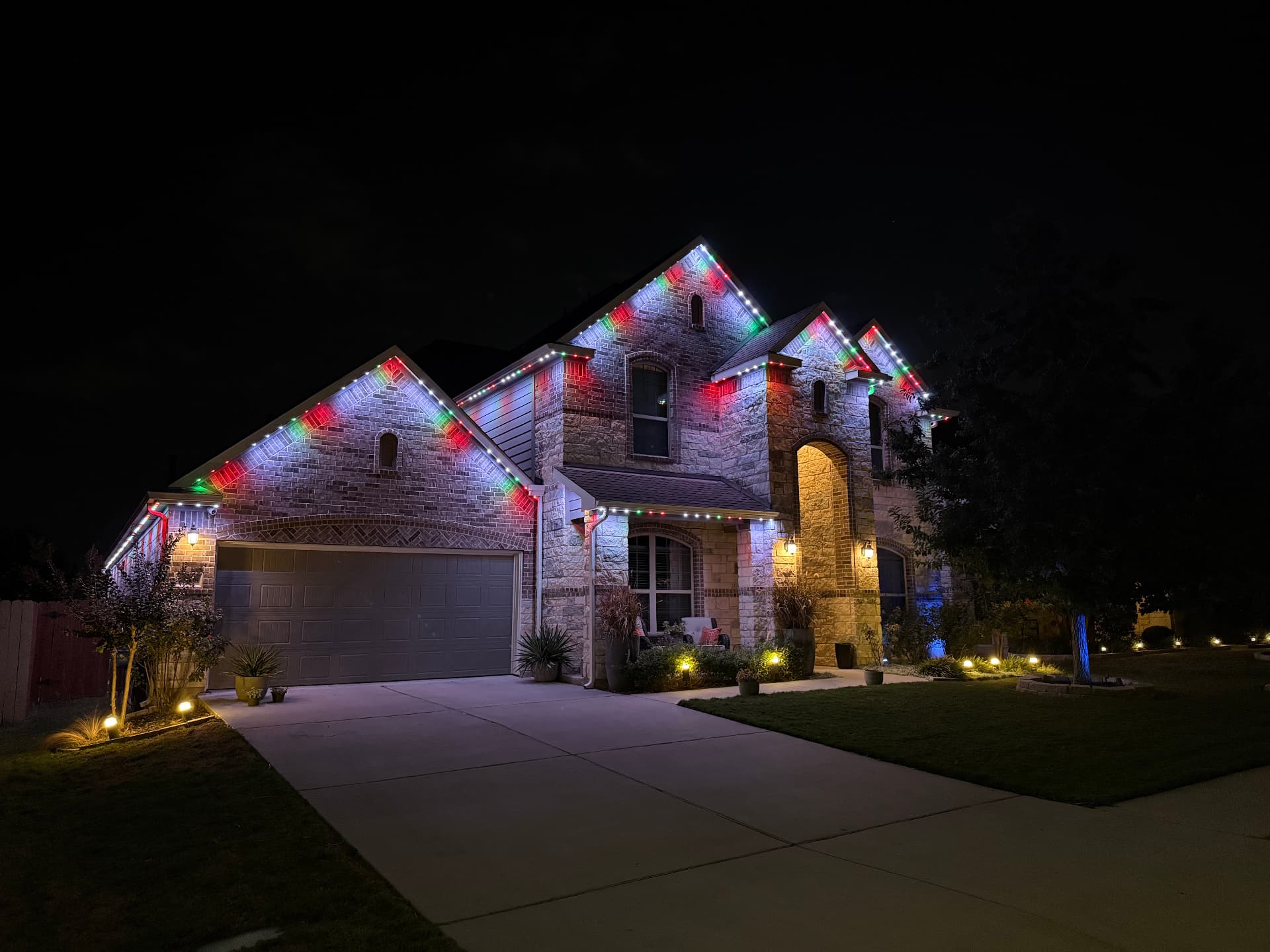 Cinco de Mayo colorful lighting display