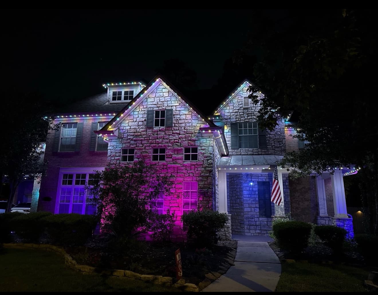 Easter colorful lighting display